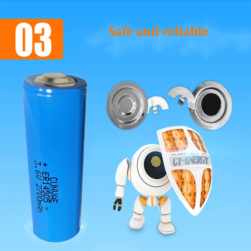 10PCS ER14505 LS14500 AA 3.6V Batteries 2700mAh Lithium Battery for Facility Equipment Spare Generic Lithium Battery