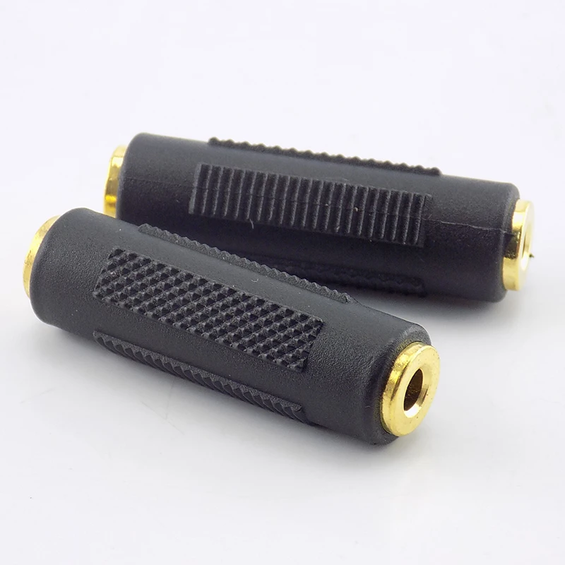 Gold-plated 3.5 Double Audio Stereo Mother-to-Mother 3.5mm Female-to-Female Adapter 3.5 Female-to-Female Straight-through Head