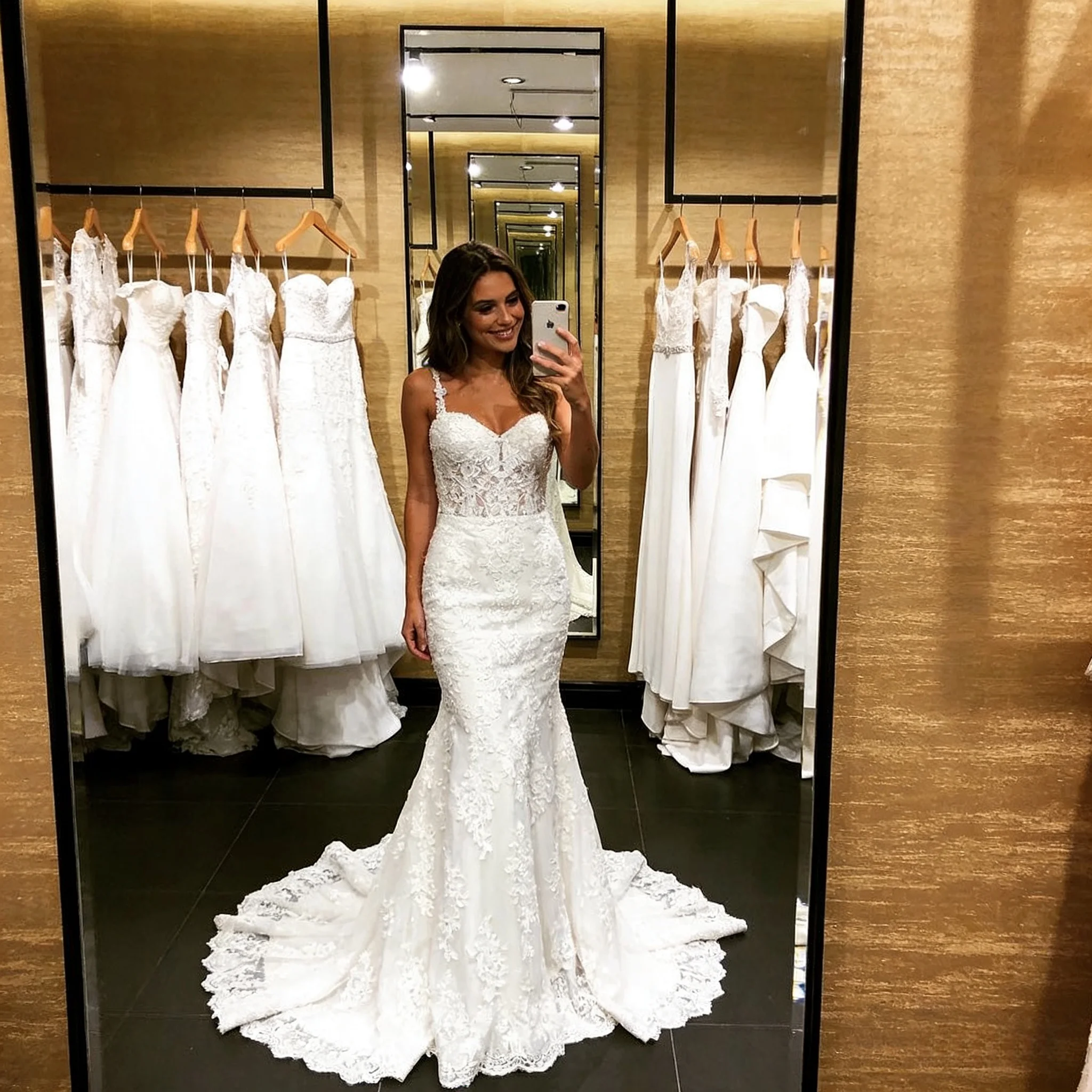 Mermaid Wedding Dresses Off Shoulder Elegant Lace Appliques Sweep Train Bridal Gown for Bride Vestidos De Noiva 2026 for Brides