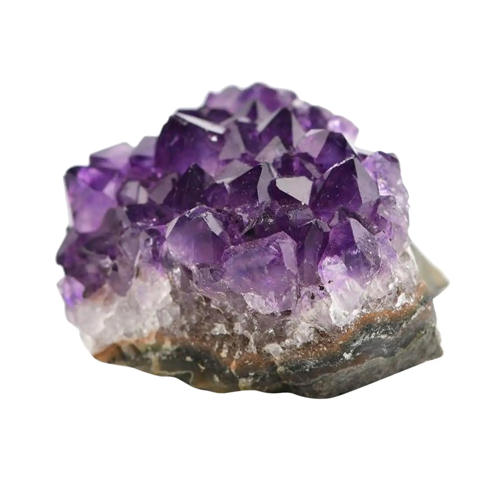 Natural Amethyst Drusa Geode Large Cluster Bookend for Healing Reiki Massage and Negative Energy