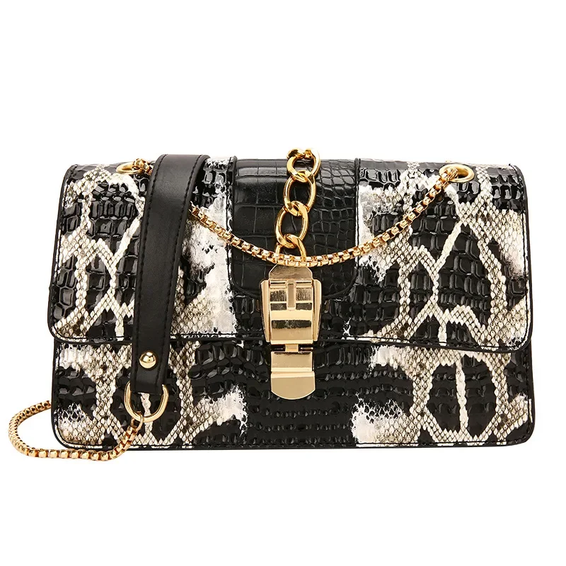 

Original Designer Crossbody Bag Women 2024 New Season High Quality Mixed Colors Serpentine Shoulder Bag Fashion Chic Female Bags