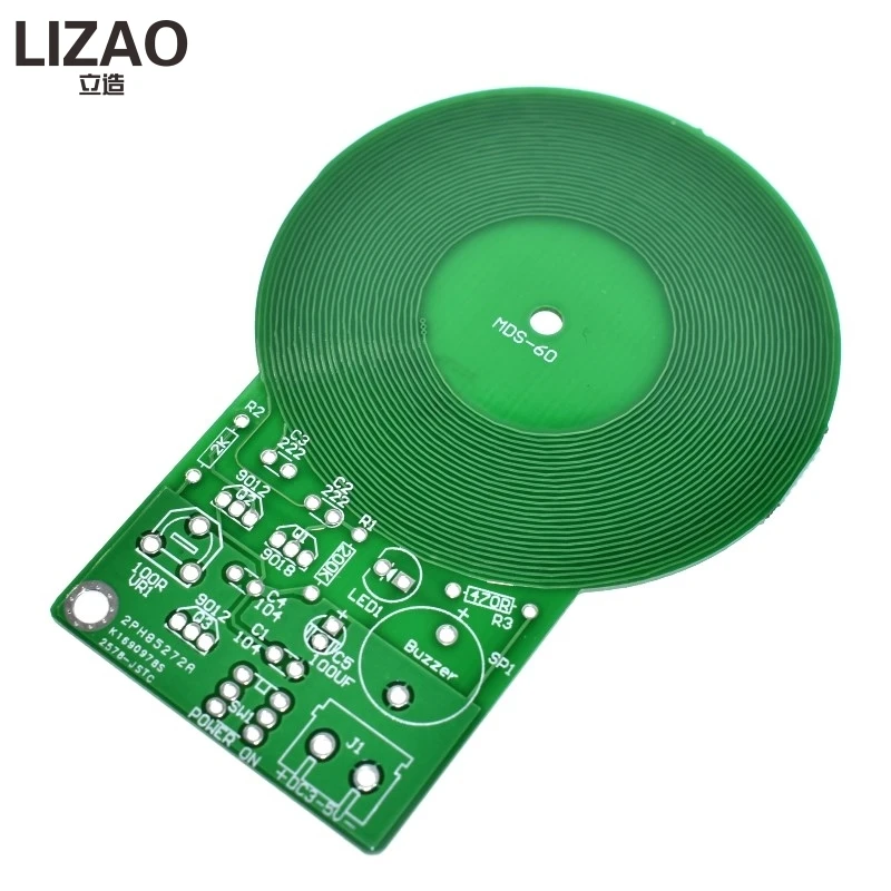 LIZAO 3V-5V DIY Electronic Kit Metal Detector Module 60mm Non-contact Inductive Sensor Board