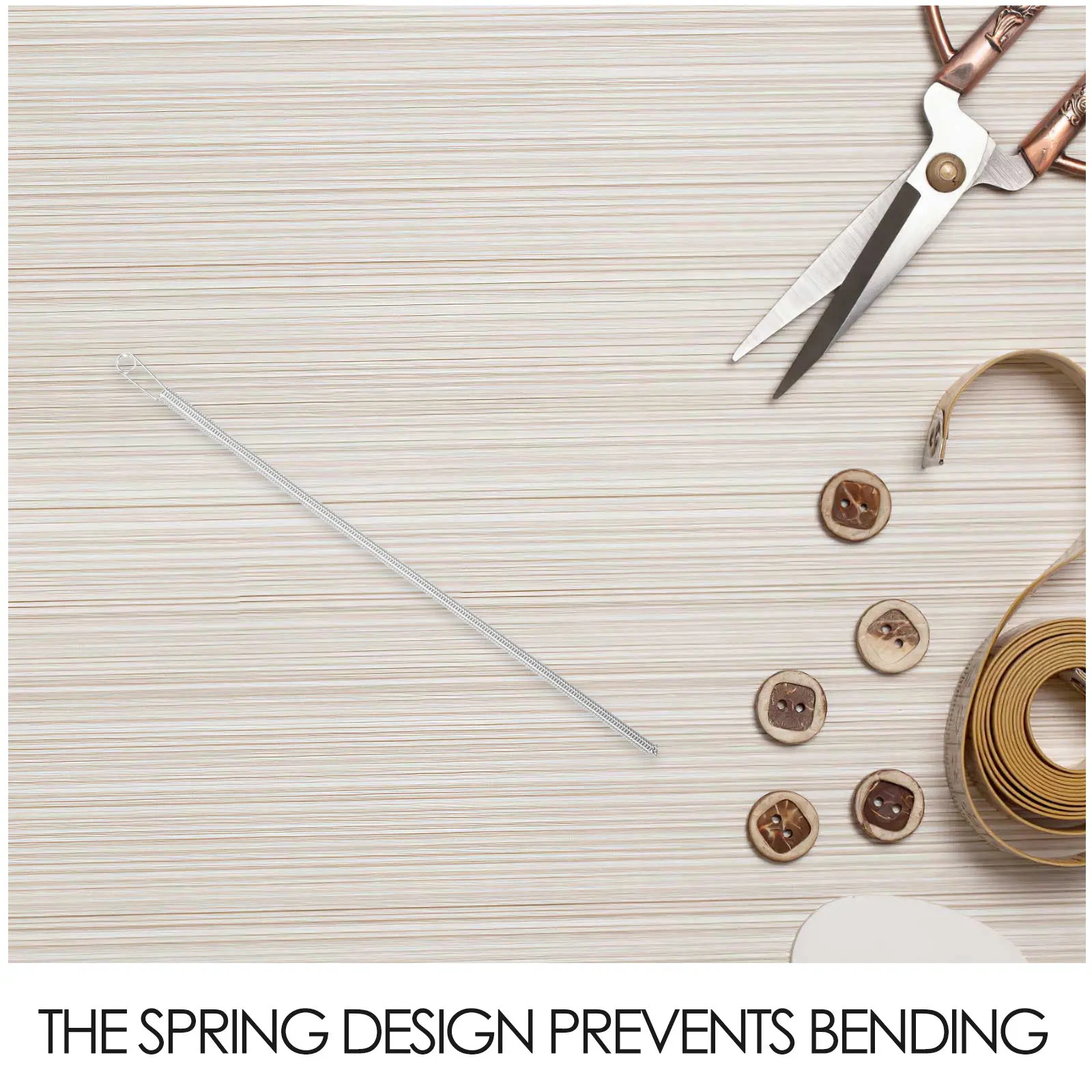 3Pcs Easy-Use Spring Needle Threader for Elastic Drawstrings Pants Hoodies Curtains Clothing Bags Sewing Replacement Tool
