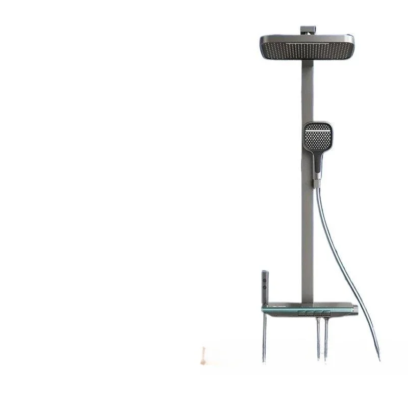 

Constant temperature digital display household shower piano shower integrated set atmosphere bathroom gray pressurized bath