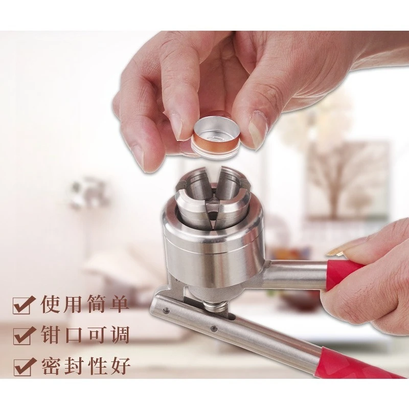 Stainless steel capping device, bottle sealing pliers, aluminum-plastic capping glass bottle capping pliers