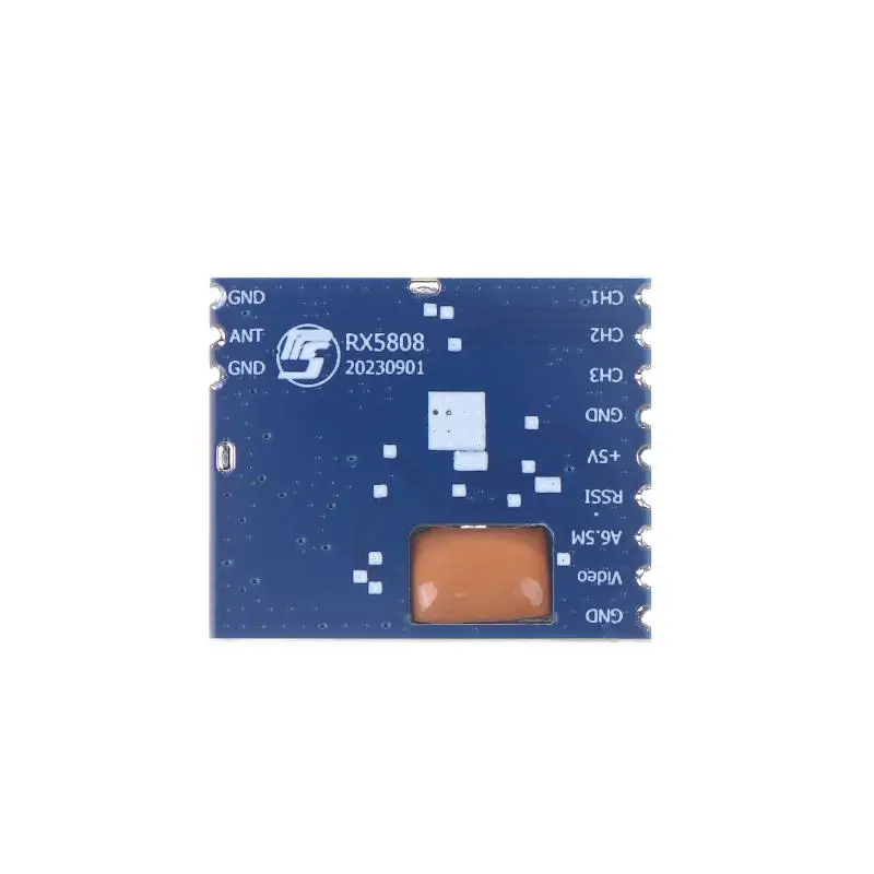 Módulo receptor RX5808, módulo receptor de Audio y vídeo inalámbrico, Control SPI de 4,9G para sistemas FPV, ancho de banda de helicóptero RC, 1 Uds.
