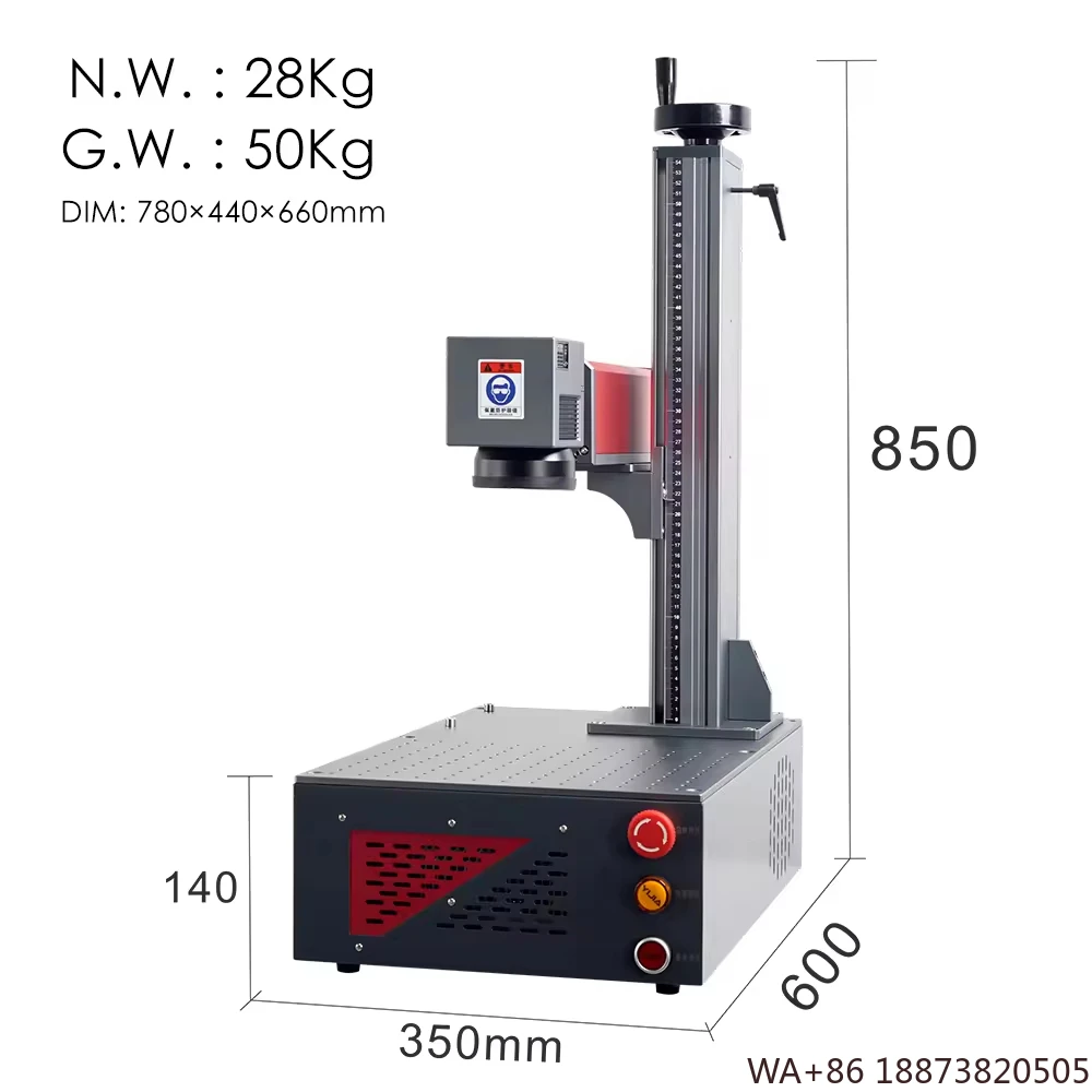 

Графические формы MOPA M7 Портативный волоконный лазерный гравер 50 Вт 60 Вт 100 Вт Новое состояние поддерживает DXF BMP AI DST