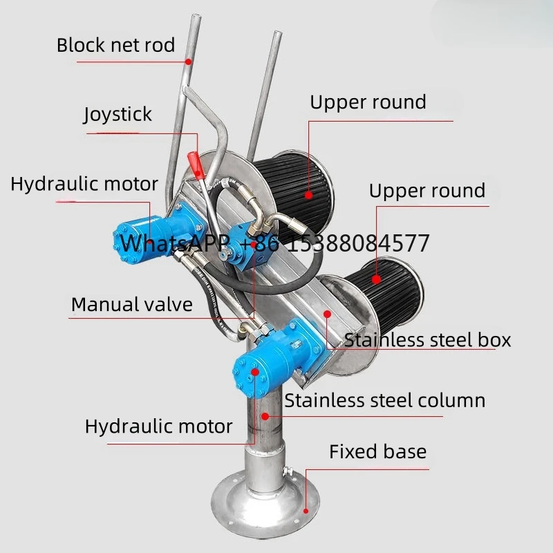 

2024 Hydraulic Fishing Net Moving Car Hauler Winch for Fishing Can Removable Hauling Fish Hauler