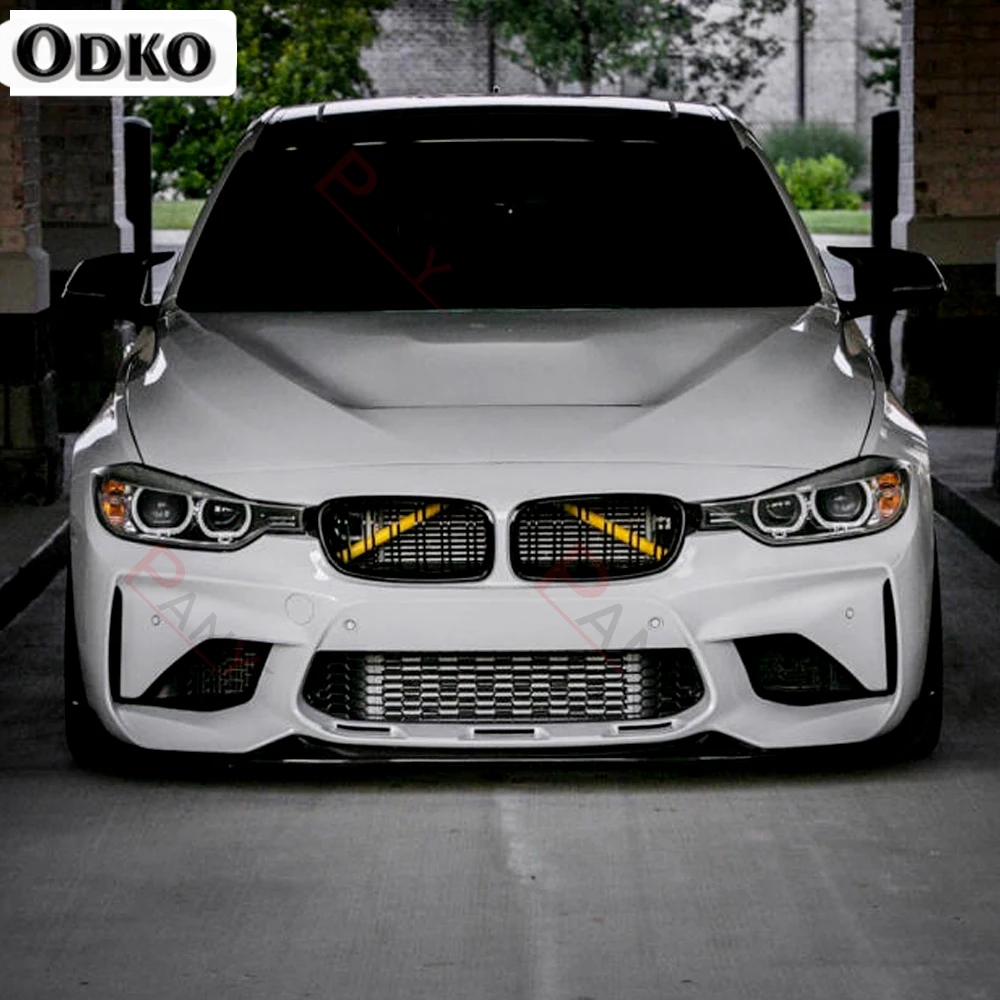 Front Kidney Grille Cover Frame Trim Strips For BMW F20 F21 F22 F23 F30 F31 F32 F33 F44 F45 1 2 3 4 Series M Sport Style Sticker