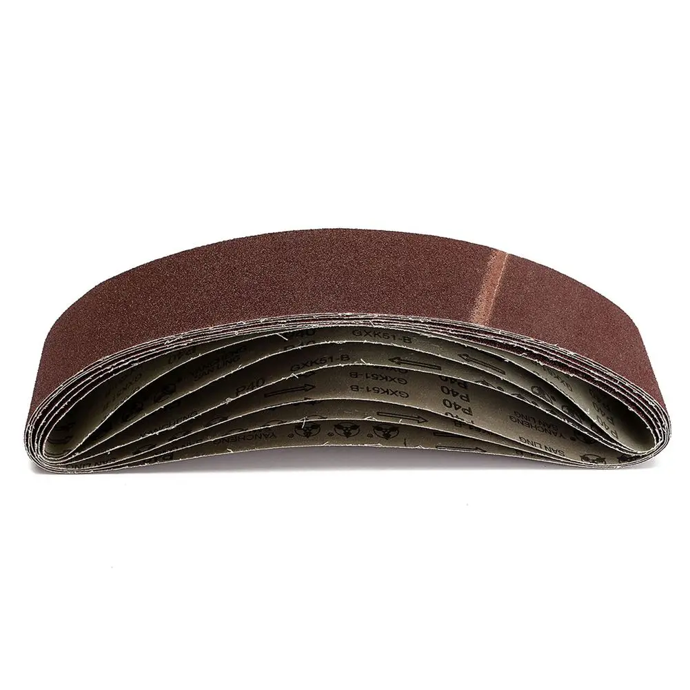 LLCS-6 Packs 4 Inch X 36 Inch (100X915mm) 40 Grit Sanding Sander Belts For Metal Working