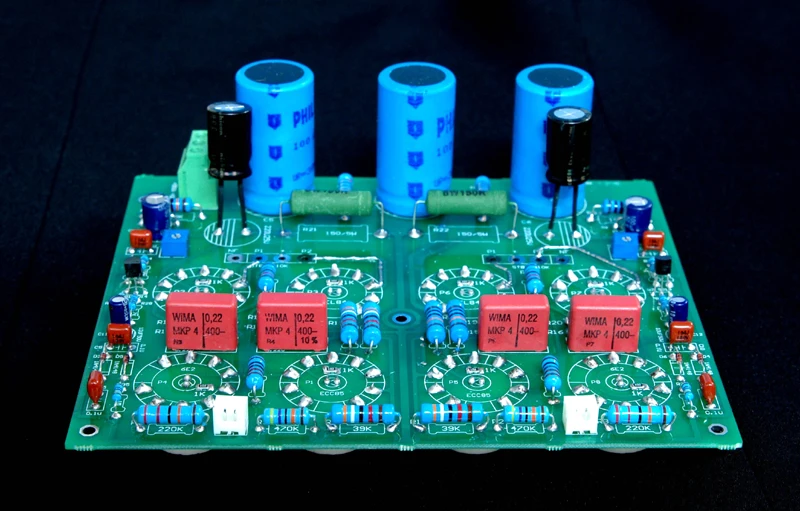 HuajiオーディオチューブチューブアンプパワーアンプST-EL84PP 2*13ワットプッシュプル複合機pcb回路ボード