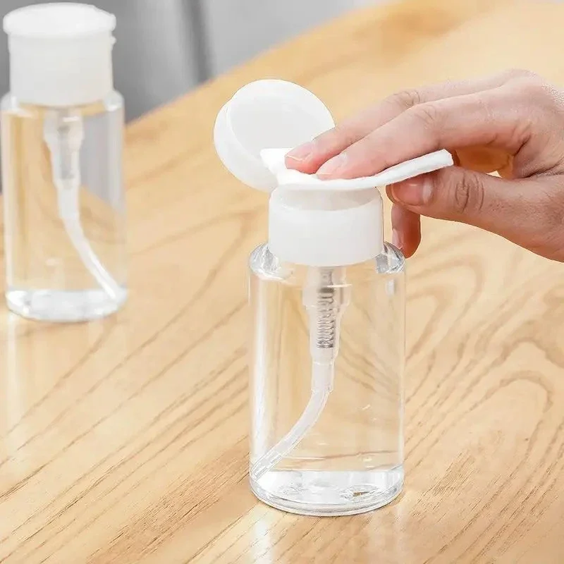 리필용 병 푸시형 병입 매니큐어 및 메이크업 리무버 병 포장용 빈 펌프 디스펜서 병 푸시 다운