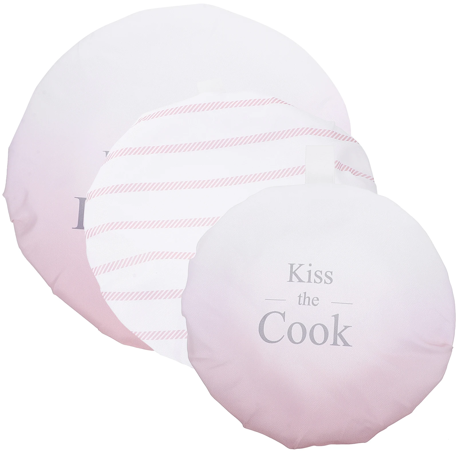 

3Pcs Washable Reusable Elastic Bowl Covers Stretch Fabric Food Storage Lid for Kitchen Container Picnic Stretchy Bowl Cover