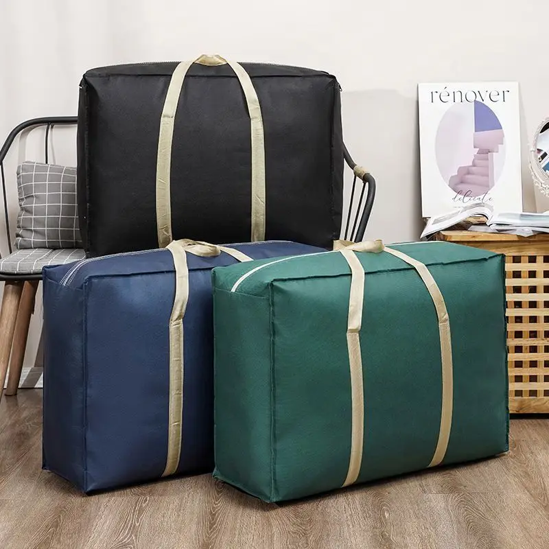 Bolsas de embalaje de almacenamiento de viaje, tela no tejida gruesa de gran capacidad a prueba de humedad para un transporte seguro de ropa y equipo