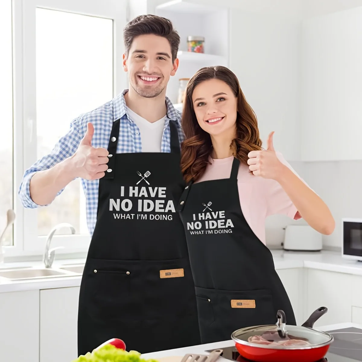 

Фартук для приготовления пищи с регулируемым плечевым ремнем для мужчин и женщин повара, креативный подарок для приготовления барбекю и кухни всех размеров