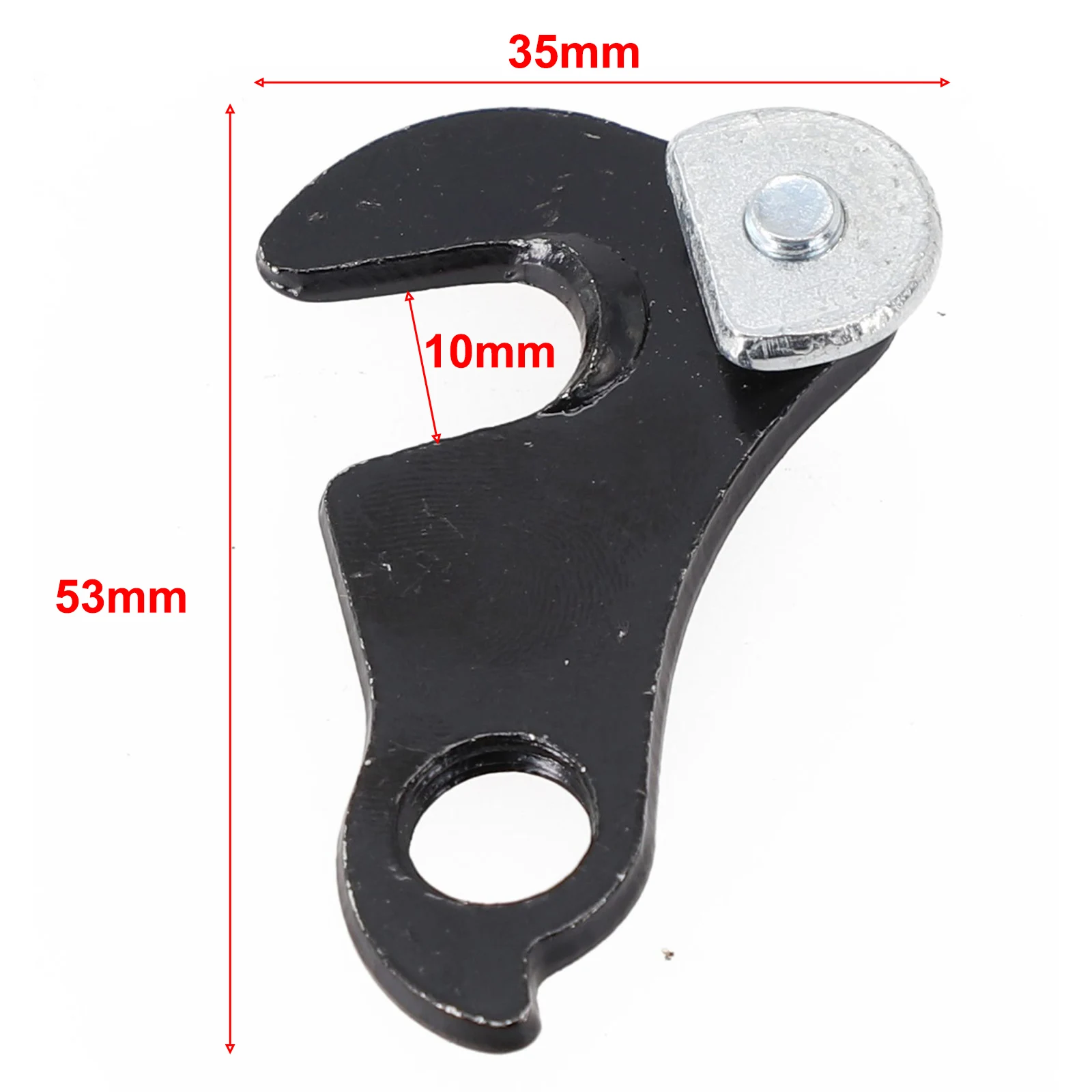 1pc Bike Rear Derailleur Hanger Gear Tail Hook Converter With Bolt Mountain Bike Tail Hook Transmission Direct Mounting Hook