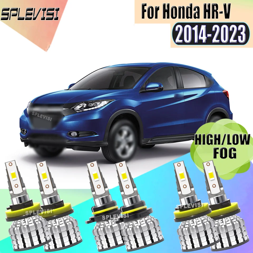 

IP67 Durable And Waterproof SPLEVISI Car LED Headlight Foglight Plug And Play 6000K For Honda HR-V 2014 2015 2016 2017-2023