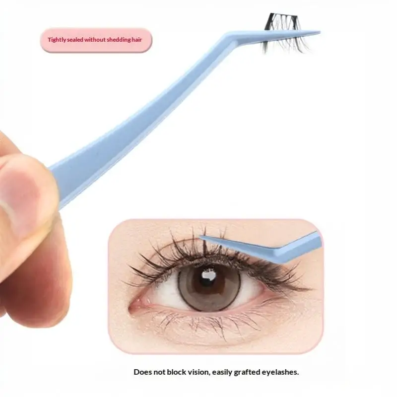 Stainless Steel Lash Grafting Tweezer 1Pcs Anti-Stick No Glue Residue Eyelash Applicator for Beauty Lovers Daily Use