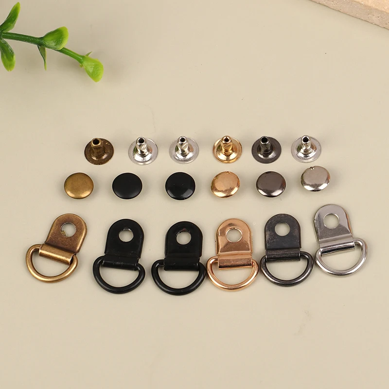 10 Sets D Ring Buckle for Repair Bags Hiking Climbing Boots Practical Repair Buckles DIY Craft Bag Metal Decorative Accessories