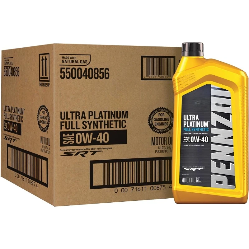 Ultra Platinum Full Synthetic 0W-40 Motor Oil, 1 Quart (6 Pack)