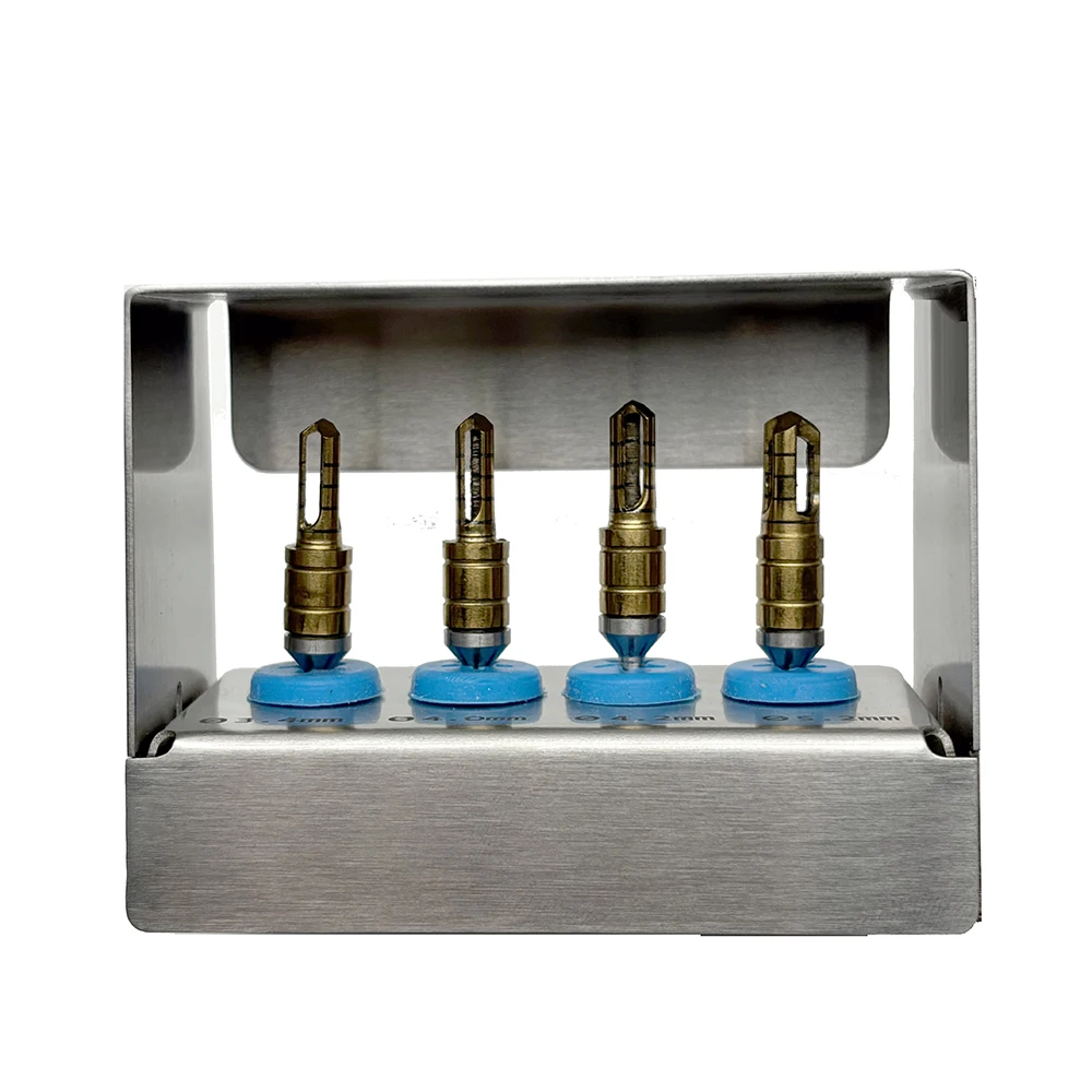 Taladro de hueso de acero inoxidable, taladro de comida de hueso autopulidor Dental para implante Dental, Kit colector de huesos, herramienta Dental