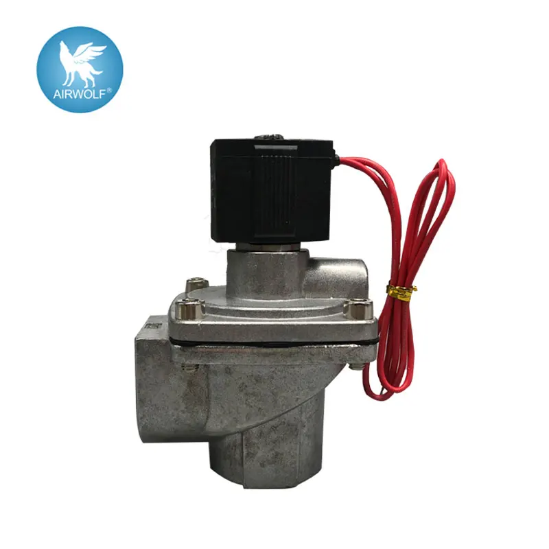 Válvula Solenoide de 2 puertos para colector de polvo, válvula de pulso integrada de ángulo recto, Rosca, Serie VXF VXF2160-10 G1 "VXF2150-06 G3/4"