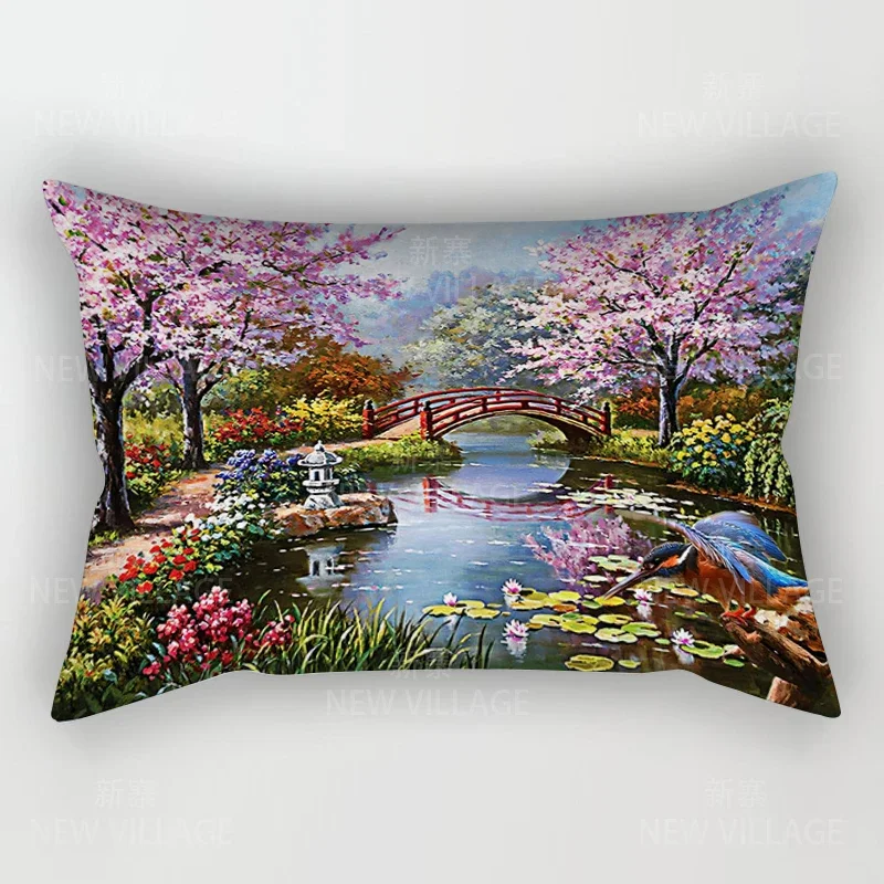 Home autumn decoration Colorful pattern pillow cushion cover decorations throw pillow covers 30*50 pillowcase 30x50 40x60 50*70