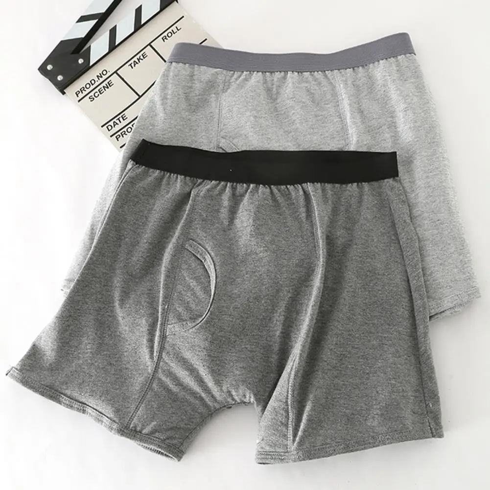 Sweat-free Boxers Men Anti-Leakage Underwear Elderly Bedridden Patients Boxer Briefs Urine-Proof Pads Boxer Underwear Daily Wear