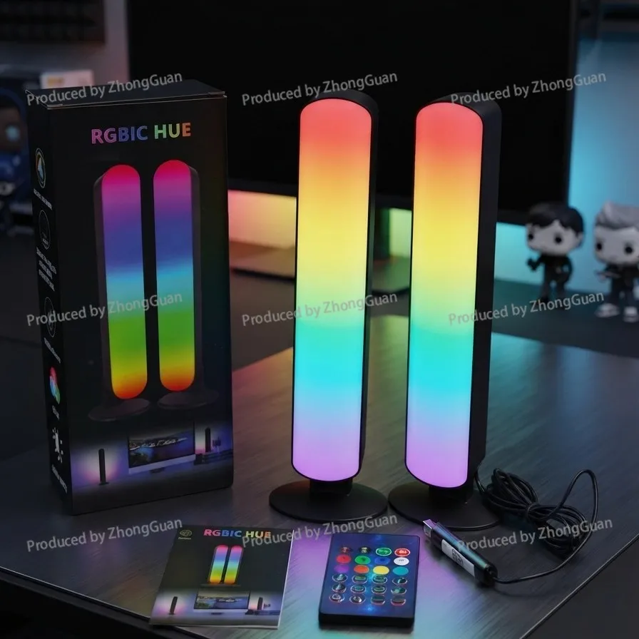 Rgb Symphony Bluetooth Desktop Symphony Light Sound Pickup Light Wif Voice Sensor Creative Desktop Atmosphere Led Night Light