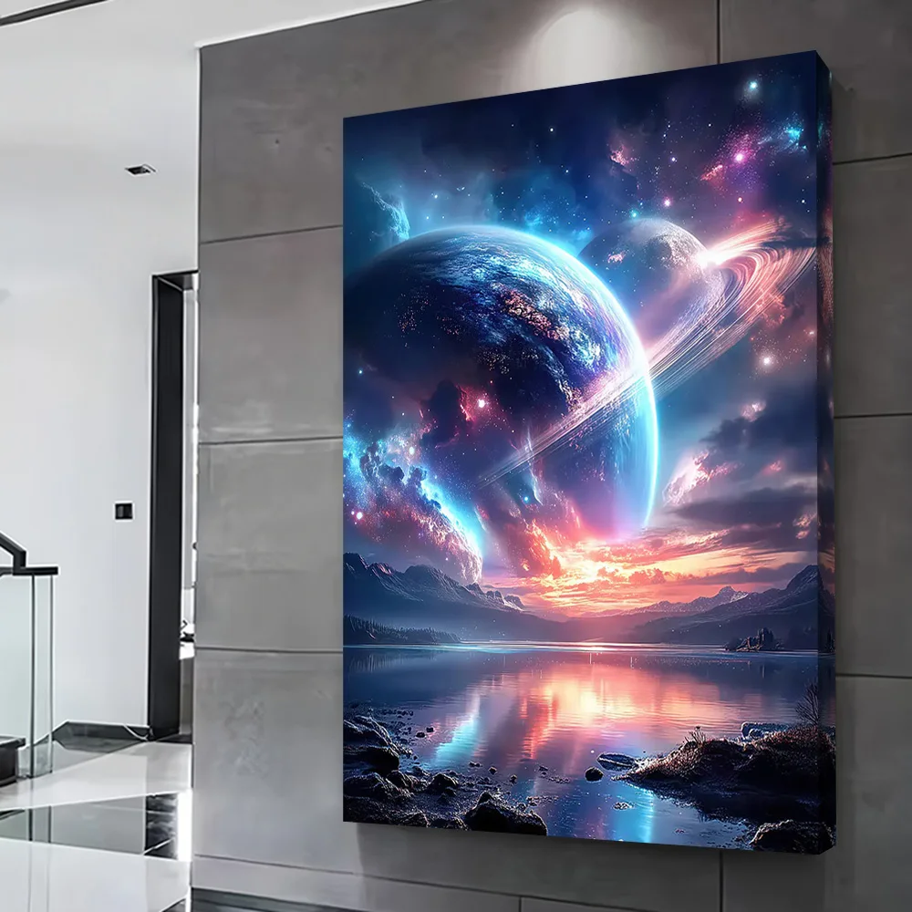 Interstellar Dreamscape Poster Customizable Printed Canvas Painting for Pictures Wall Art Living Room Decorations Home Decor