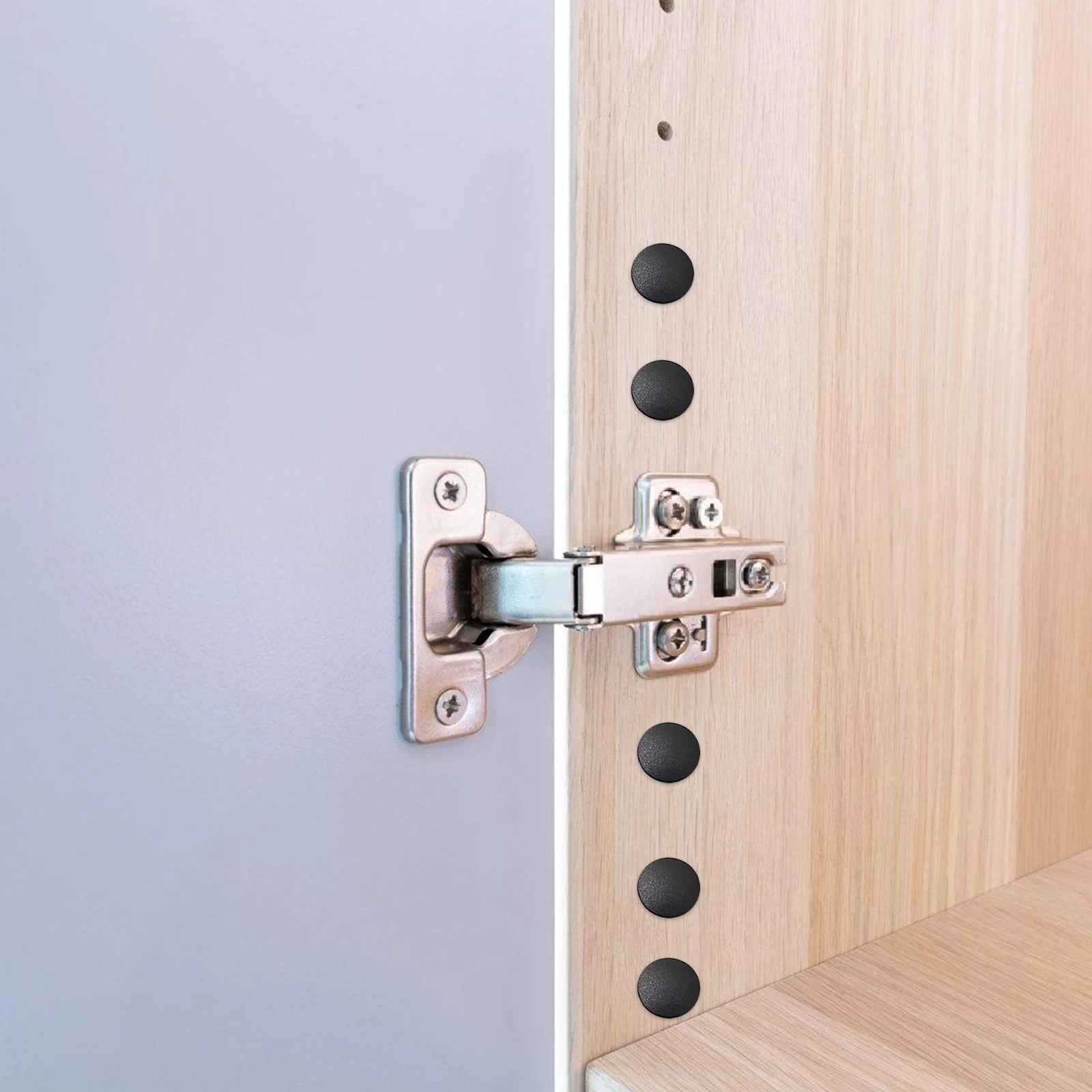 

100pcs Plastic Hole Plugs End Caps For Furniture Screw Holes Cover Chair Leg Caps Floor Protectors Tubing Plug Wall Hole Cover