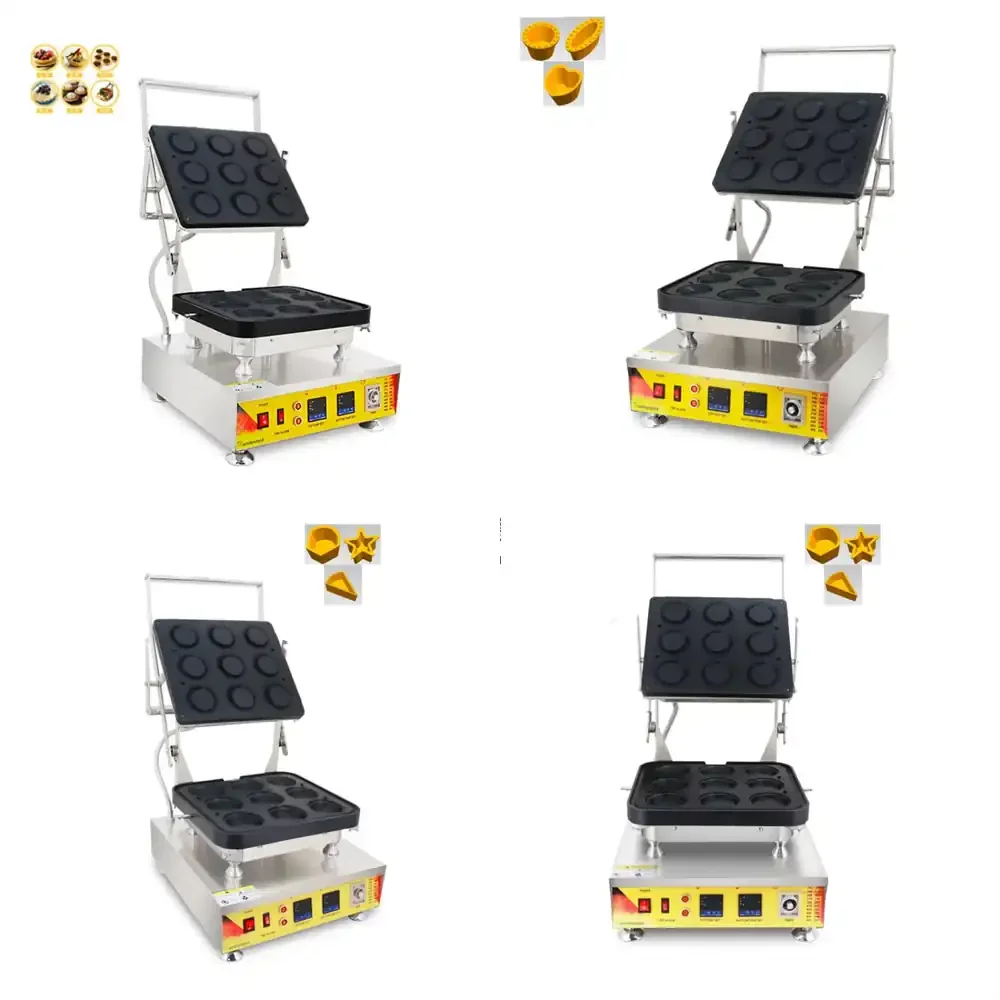 

Latest Design Best Price Interchangle Plates Waffle Maker Manual Tart Machine