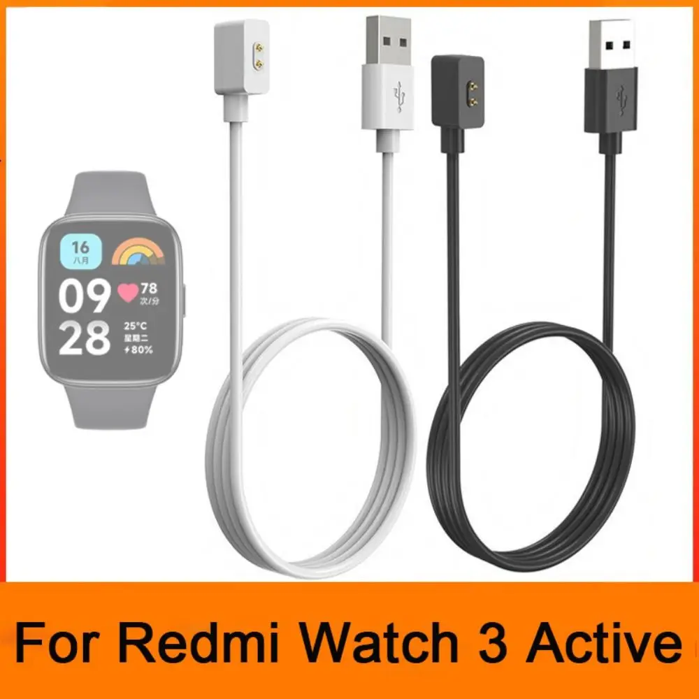 100cm Contact Portable USB Charger Universal Fashion Fast Charging Cable Charging Cradle for Redmi Watch 3 Active Power Adapter