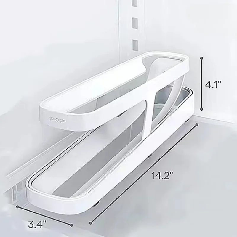 Porte-œufs automatique T1, boîte de rangement pour réfrigérateur, conteneur de cuisine, distributeur René