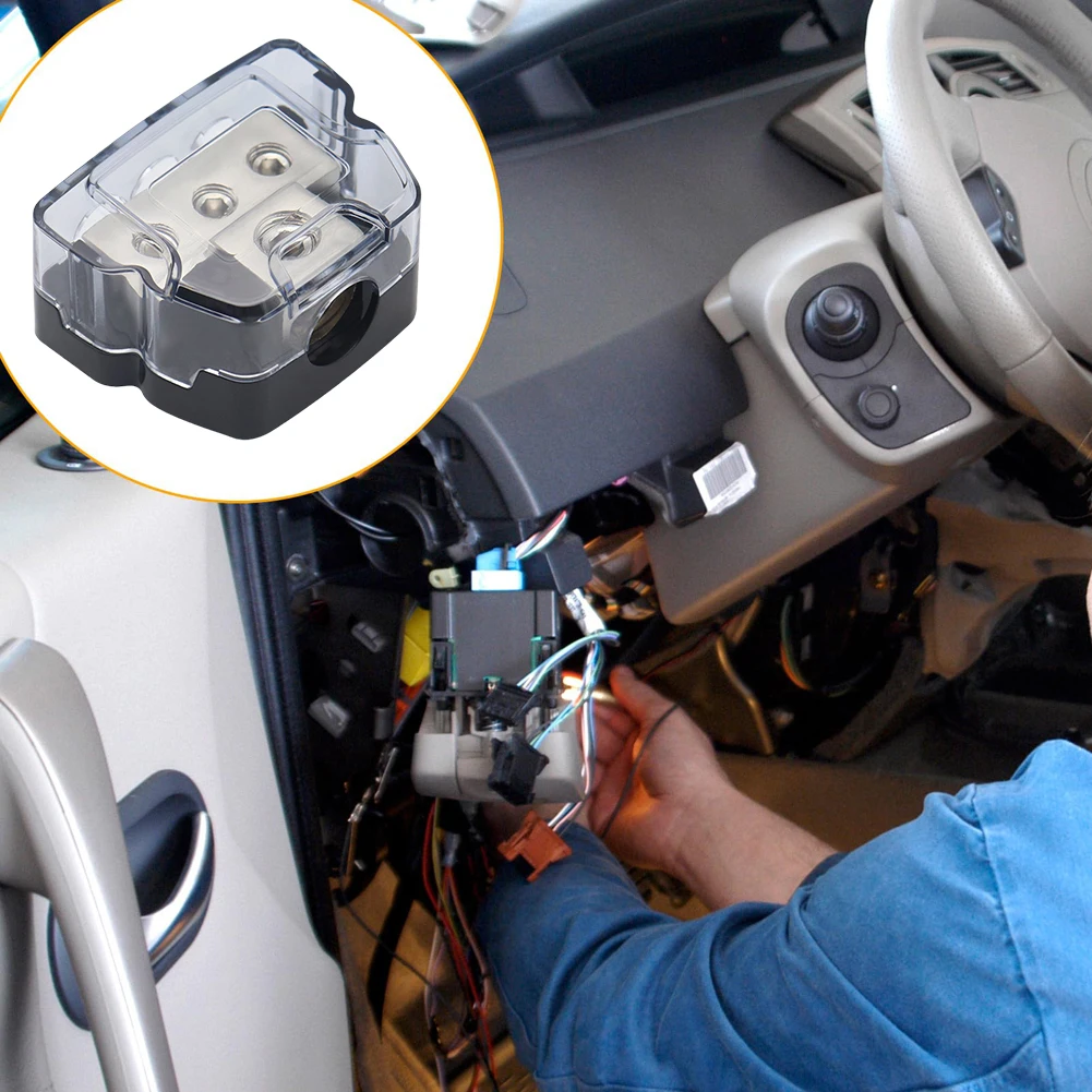 Distribution Block Junction Box Auto Junction Box Car Stereo Audio Power Ground Distribution Block Car Audio Wiring Accessories