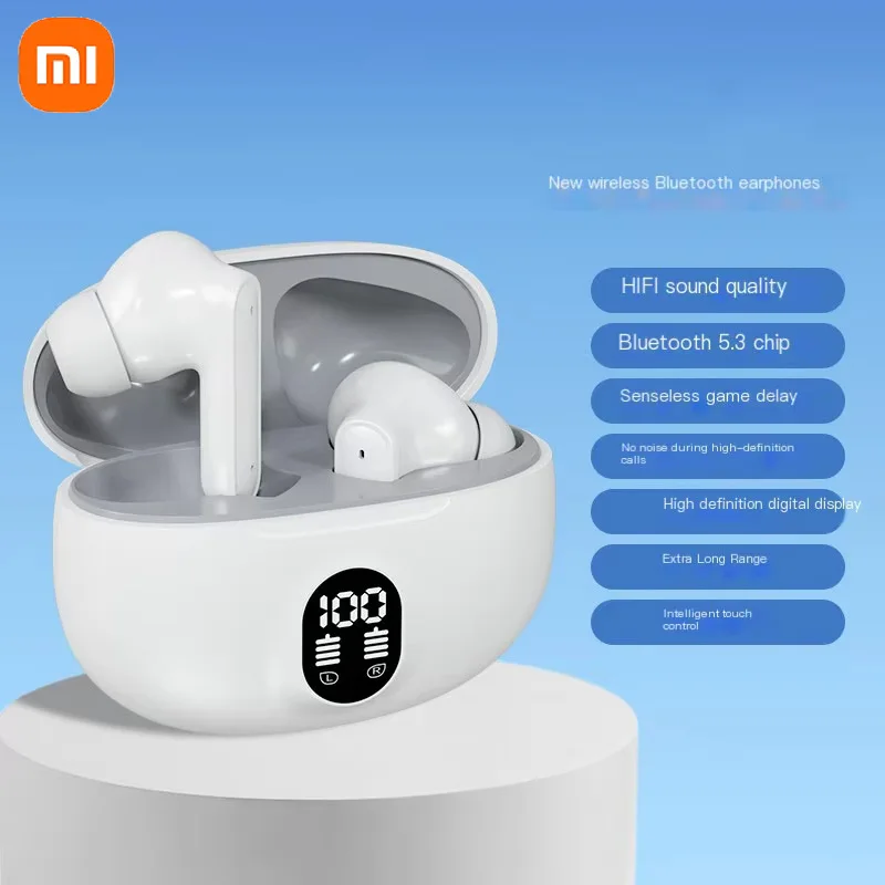 XIAOMI 895B Wireless Headsets Bluetooth Earphone 5.3 ENC Earbuds LED Power Display TWS Sport Headphone With Mic For Smart Phone