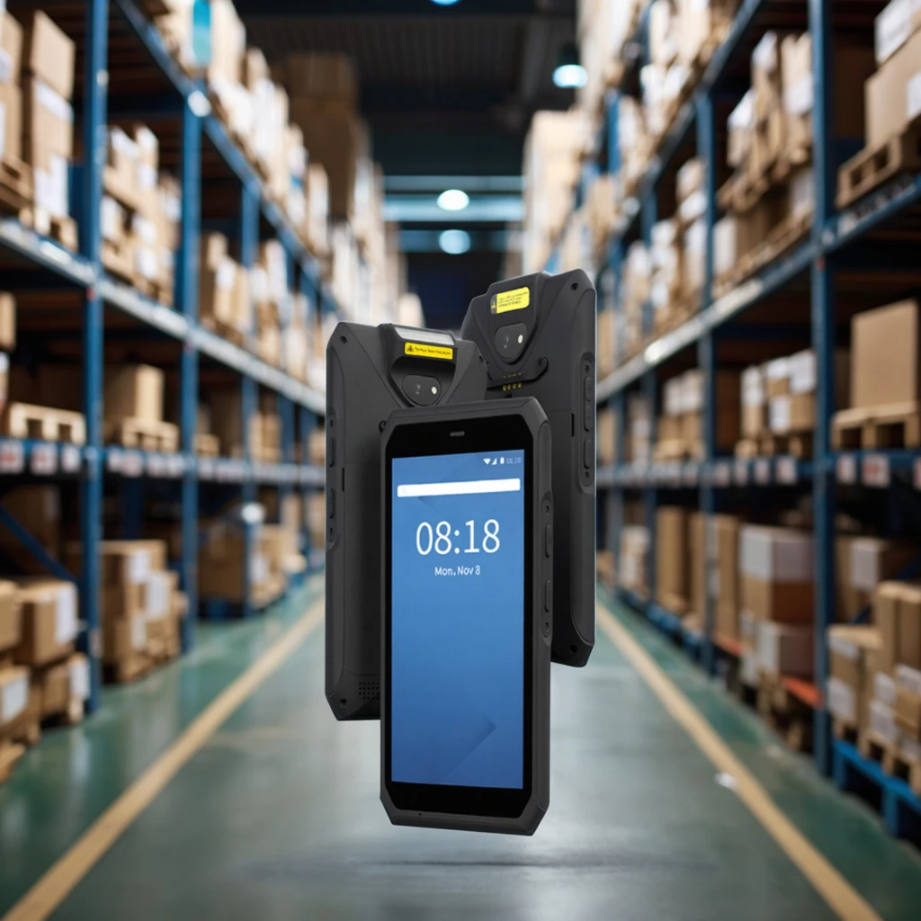 

Недорогой защищенный промышленный КПК (PDA) с NFC для сбора данных на Android, мобильный терминал