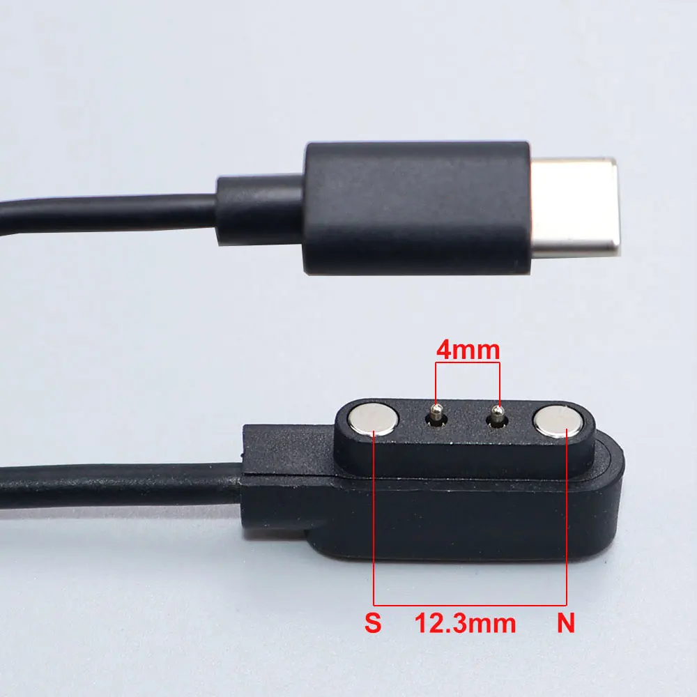 YanXi 2-Pin 4-Pin Smartwatch-Ladestation Adapter USB-Ladekabel für Erwachsene/Kinder Smartwatch Stromladekabel Zubehör