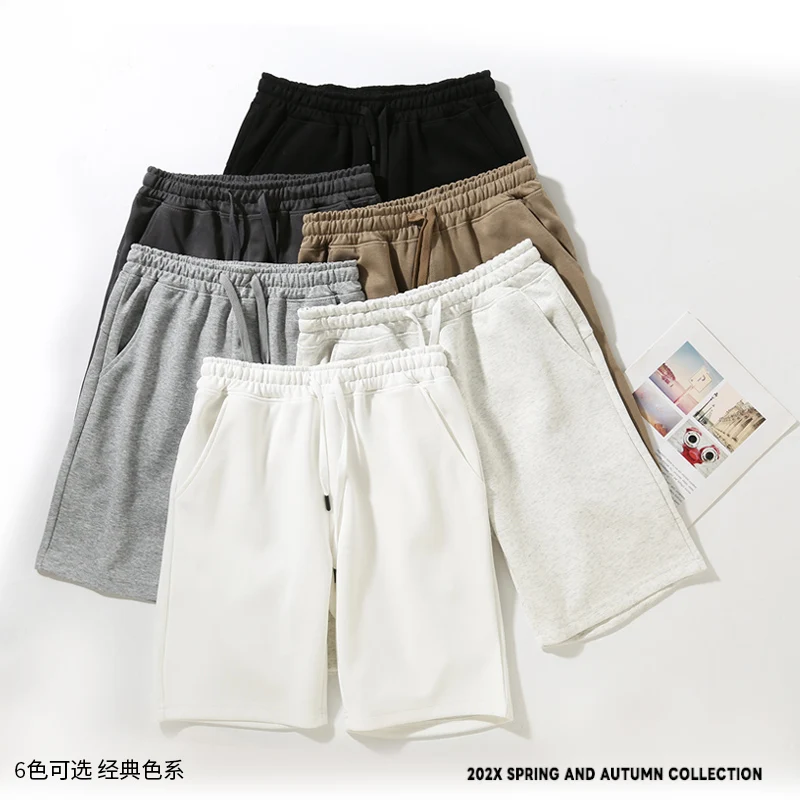 M-5XL Übergroße Shorts für Herren, dünne, lässige Shorts mit weitem Bein, vielseitige, trendige, lockere, übergroße Sportshorts für Herren, Fitness-Laufshorts