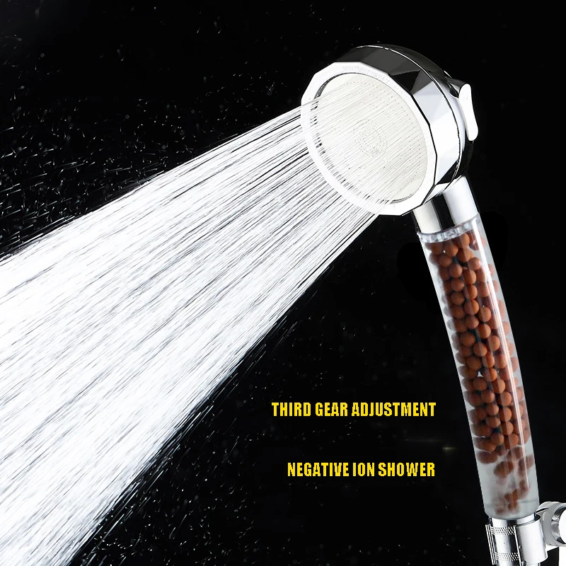 

Душ под давлением, насадка для душа с отрицательными ионами, бытовой душ высокого давления, маленький ручной душ