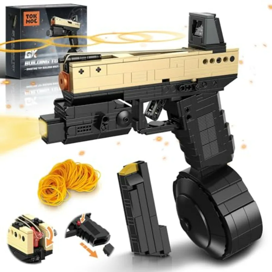 

Model Gun Building Blocks Set Toy Guns for Boys Adults Military Sniper Building Bricks Kit Plastic Colorful Pistol Model Buildi