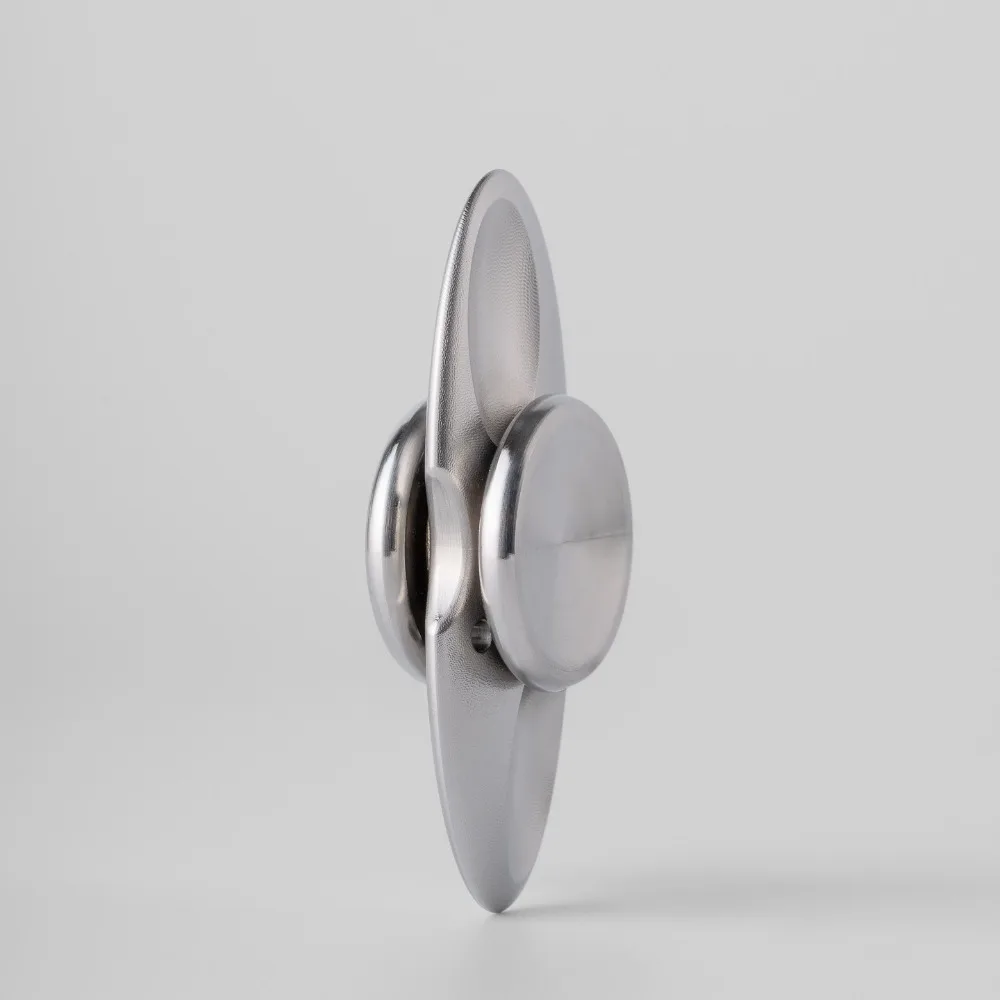 NOVOEDC Bamboo Dragonfly Simple Hand-Feel Two-Leaf Mechanical Metal Fingertip Spinner Stress Relief Toy
