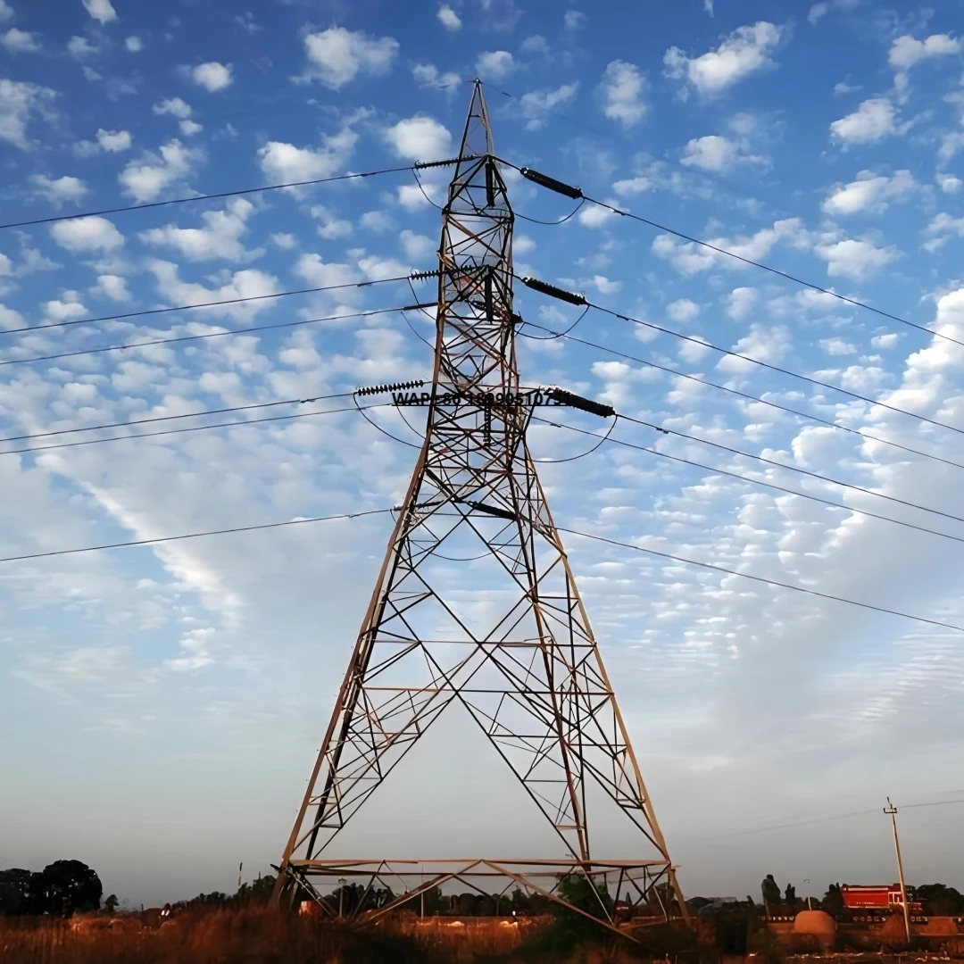 High-Voltage Weather-Resistant Steel Power Tower Renewable Energy Compatible for Solar/Wind Farm Grids