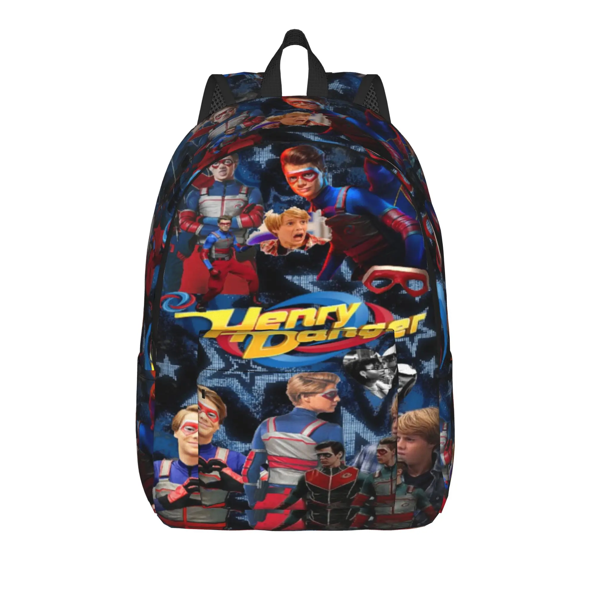Captain Henry And Kid Danger  Backpack for Men Women Casual Student Business Daypack  Laptop Computer Canvas Bags Sports