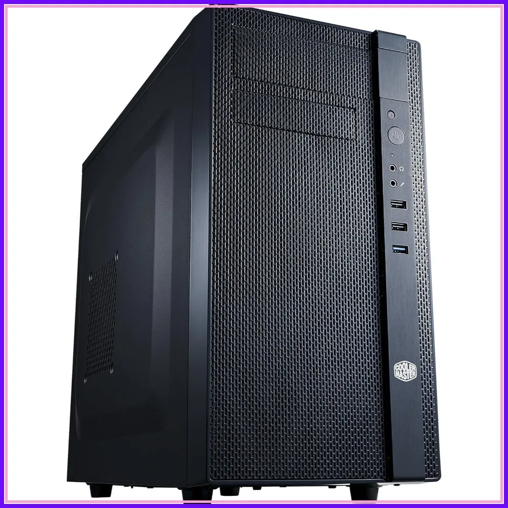 

Mini Tower Computer Case with Fully Meshed Front Panel, Supports mATX/Mini-ITX