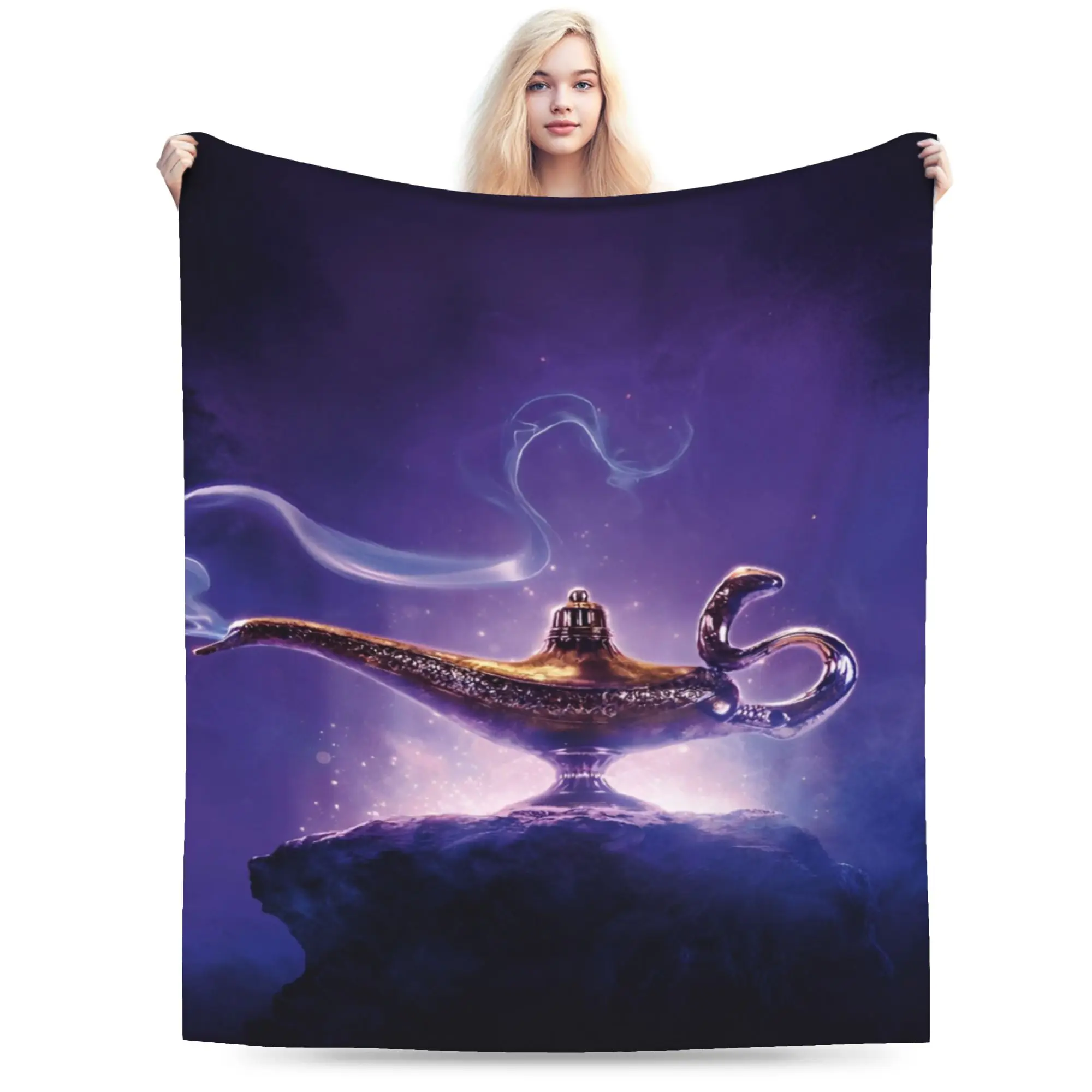 Aladdins Magic Carpet  Blanket Super Soft Flannel Cute Gifts  Throw Blanket Bedspread