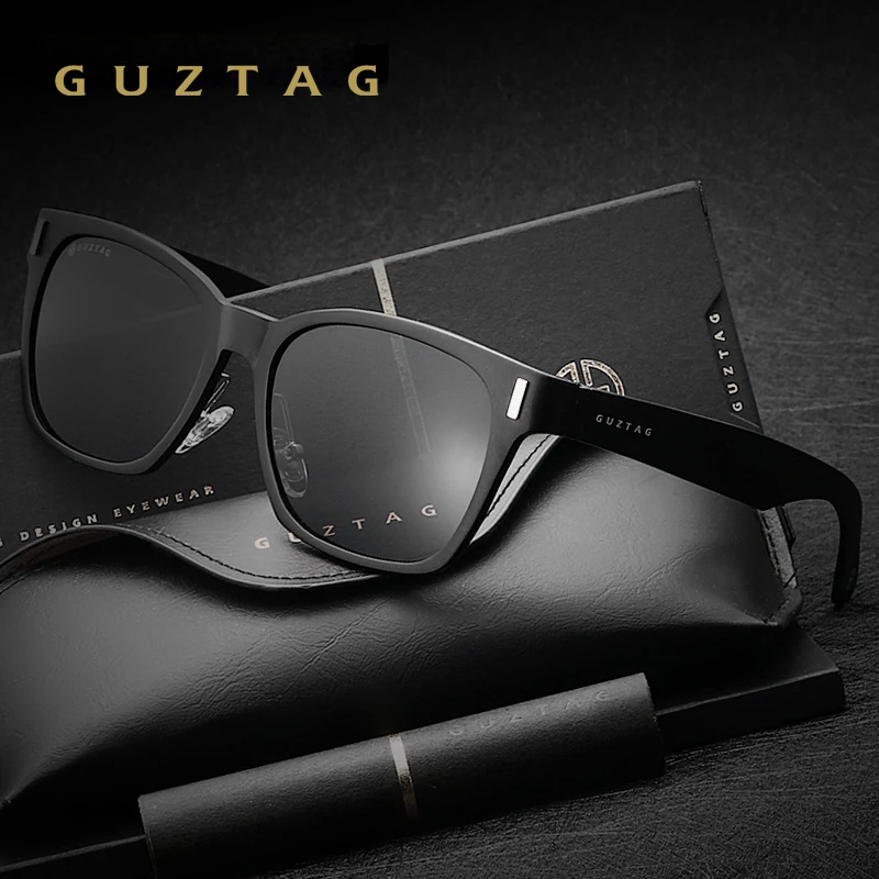 GUZTAG Men's Sunglasses Aluminum Square Women Polarized Mirror UV400 Sun Glasses Eyewear Sunglasses For Men oculos de sol G926