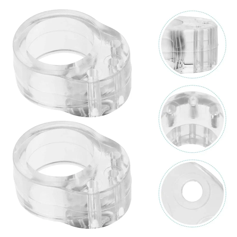 1–20 Stück Türgriffstopper, transparentes PVC, einfach zu installieren, Türgriffdüse, Schalldämpfer, Crash-Absorber für Büro, Zuhause, Schlafzimmer