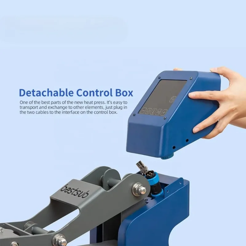 BestSub مخصص فتح التلقائي منزلق خارج درج مسطح تي شيرت الطباعة الصحافة الساخنة، مناسبة لظروف ملابس تي شيرت