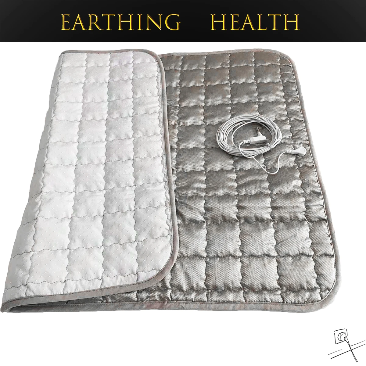 Grounded Pure Silver Sleep Pad Conductive Earthing Health Seat Mat Antibacterial Release Static Reduce Radiation EMF Protection